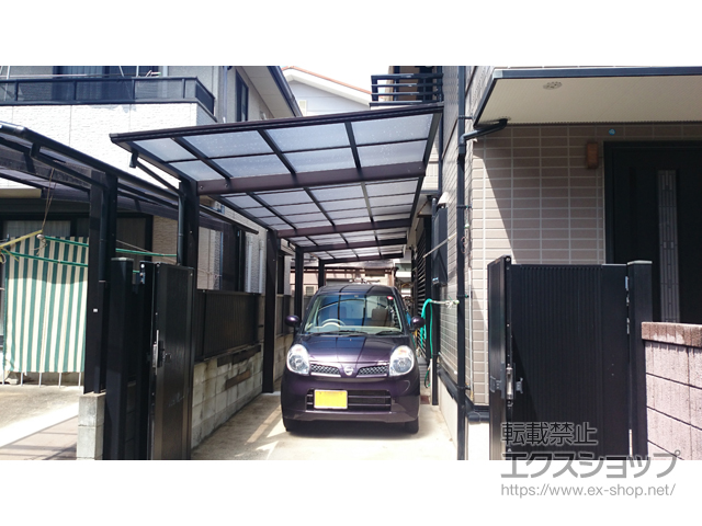 福岡県福岡市ののカーポート エフルージュグラン 縦連棟　積雪〜20cm対応 施工例