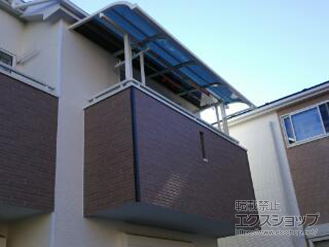 東京都多摩市のLIXIL リクシル（トステム）のバルコニー・ベランダ屋根 ライザーテラスII R型 屋根タイプ 単体 積雪〜20cm対応 施工例