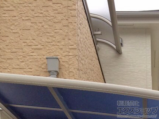 大阪府門真市ののバルコニー・ベランダ屋根 プレシオステラス R型 屋根タイプ 単体 積雪〜20cm対応 施工例