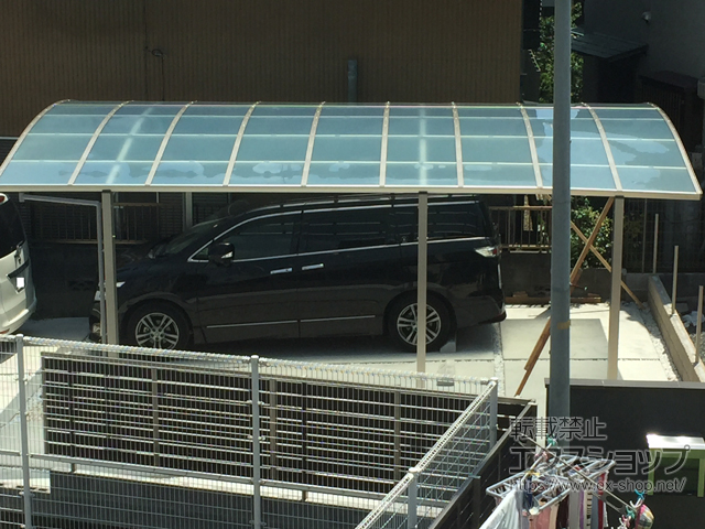 静岡県静岡市ののカーポート レイナツインポートグラン 延長　積雪〜20cm対応 施工例