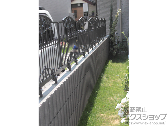 東京都葛飾区ののフェンス・柵 フェスタA型フェンス フリーポールタイプ 施工例