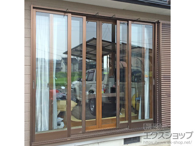 滋賀県近江八幡市のの二重窓（内窓） プラマードU 引違い窓 偏芯4枚建 施工例