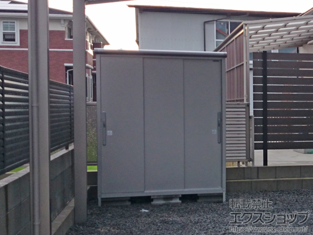 宮崎県西都市のの物置・屋外倉庫 エスモ 一般型(ESD-1609AGL SS) 施工例