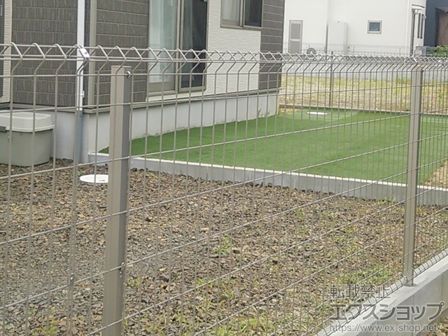 宮城県仙台市ののフェンス・柵 イーネットフェンス1F型 自由柱施工 施工例
