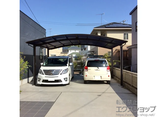 山口県宇部市のYKKAPのカーポート レイナツインポートグラン　積雪～20cm対応 施工例