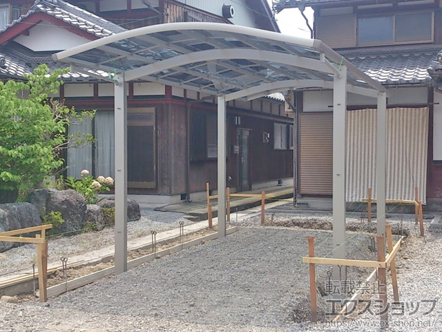 滋賀県犬上郡甲良町ののカーポート レイナワンポートグラン　積雪〜20cm対応 施工例