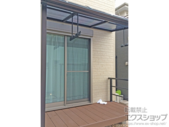 群馬県桐生市ののテラス屋根 ヴェクターテラス R型 テラスタイプ 単体 積雪〜20cm対応 施工例