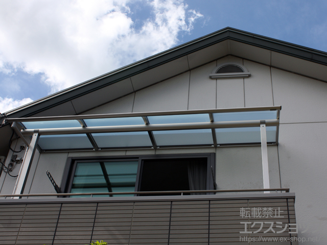 京都府八幡市ののバルコニー・ベランダ屋根 ヴェクターテラス R型 屋根タイプ 単体 積雪〜20cm対応 施工例