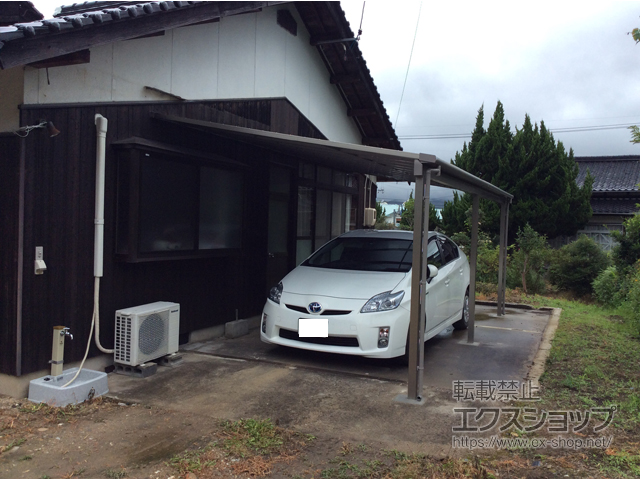 山口県山口市のLIXIL リクシル（トステム）のテラス屋根 ライザーテラスII F型 テラスタイプ 連棟 積雪〜20cm対応 施工例