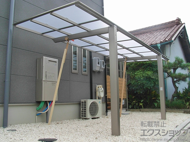 愛知県岩倉市ののサイクルポート・駐輪場 ネスカFミニ (フラットスタイル) 積雪〜20cm対応 施工例