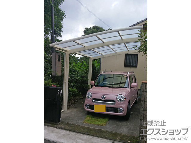 鹿児島県鹿児島市ののカーポート ネスカR (ラウンドスタイル) 積雪〜20cm対応 施工例