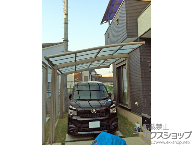 大阪府守口市ののカーポート ネスカR (ラウンドスタイル) 積雪〜20cm対応 施工例