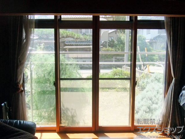 長野県飯田市のの二重窓（内窓） インプラス ダストバリア仕様 引違い窓 4枚建 施工例