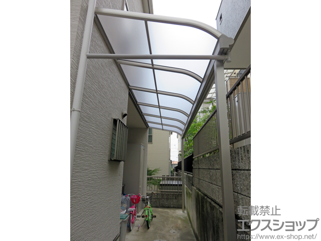 京都府城陽市ののテラス屋根 ヴェクターテラス R型 テラスタイプ 単体 積雪〜20cm対応 施工例