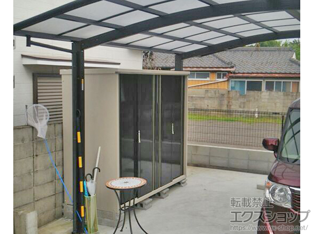 鹿児島県指宿市のの物置・屋外倉庫 グランプレステージジャスト一般型( M-229AF WK) 施工例