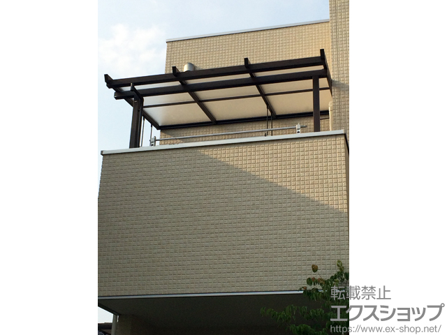 栃木県足利市ののバルコニー・ベランダ屋根 ナチュレ Ｎu型 標準納まり 単体 積雪〜20cm対応 施工例