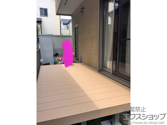千葉県千葉市ののウッドデッキ リウッドデッキ 200 施工例