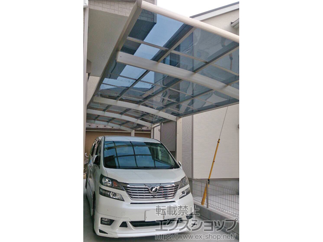 千葉県八千代市ののカーポート プレシオスポート 縦連棟 積雪〜20cm対応 施工例