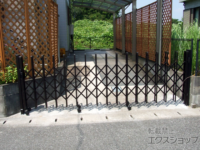 千葉県長生郡長生村ののカーゲート トリップゲート RC型 ノンレール 片開き 36S 施工例