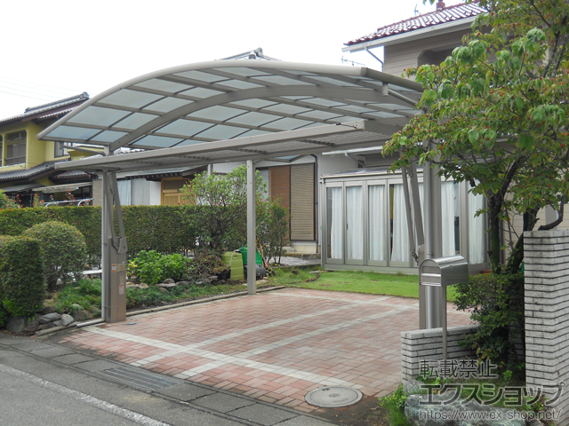 群馬県甘楽郡甘楽町ののカーゲート ワイドオーバードアS1型 電動式 施工例