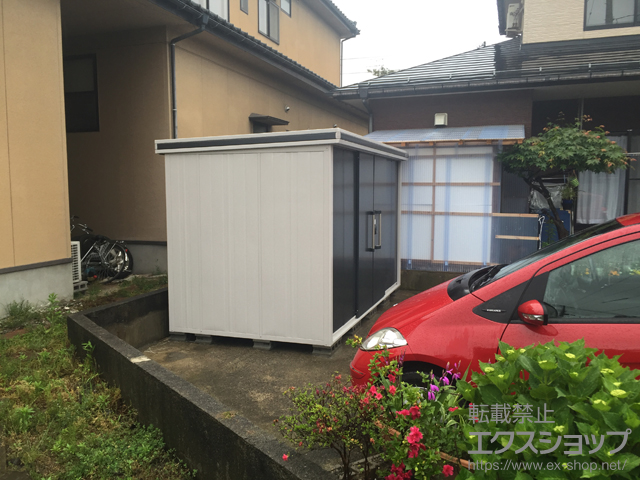 新潟県阿賀野市のの物置・屋外倉庫 エルモ 一般型（LMDS-3618-SM） 施工例