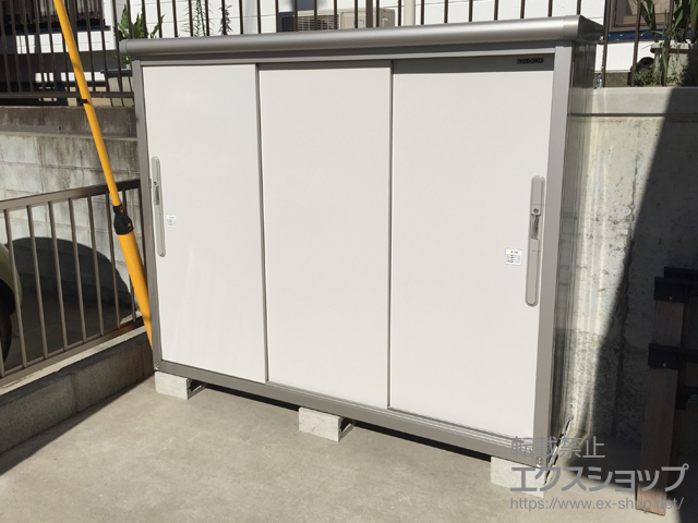 神奈川県横浜市のの物置・屋外倉庫 エスモ 一般型(ESD-1805EGL PW) 施工例