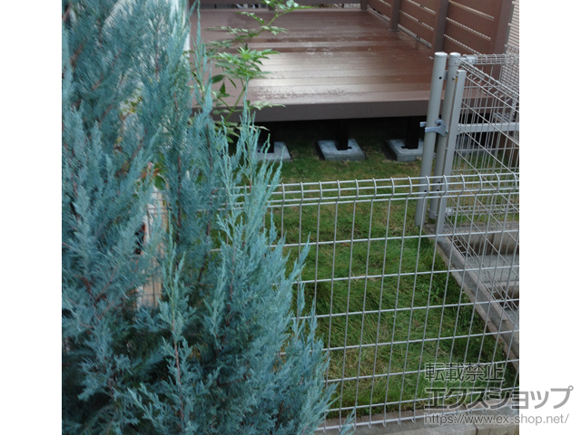 埼玉県入間市ののフェンス・柵 イーネットフェンス 2F型 自由柱施工 施工例