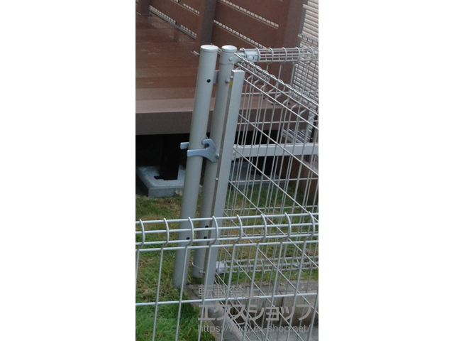 埼玉県入間市のの門扉 イーネット門扉2型 片開き　門柱使用 施工例