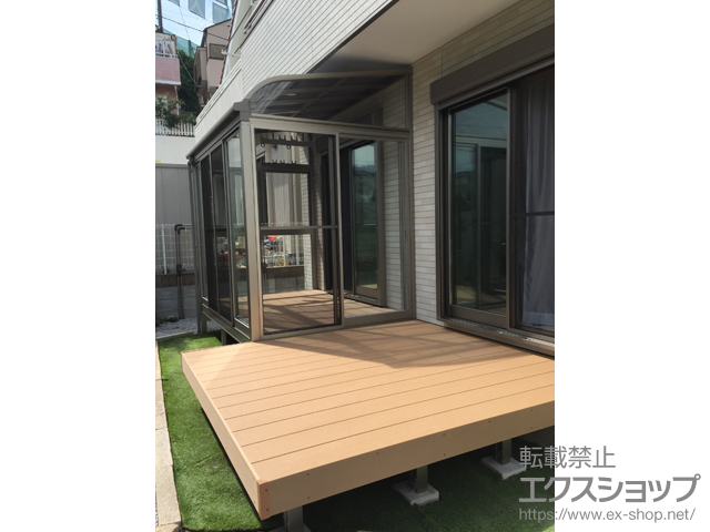 東京都八王子市ののウッドデッキ 樹ら楽ステージ 施工例