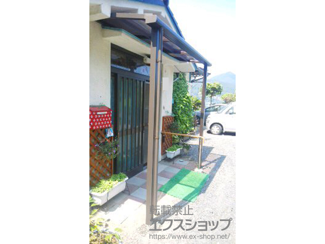 岩手県釜石市のLIXIL リクシル（トステム）のテラス屋根 ライザーテラスII F型 テラスタイプ 単体 積雪〜20cm対応 施工例