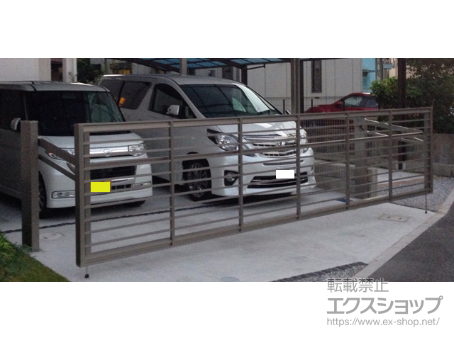 福岡県北九州市ののカーゲート ワイドオーバードアS1型 電動式 施工例