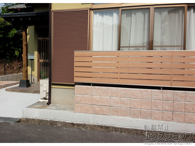 福岡県北九州市ののフェンス・柵 ジオーナフェンスYS型 フリーポールタイプ 施工例