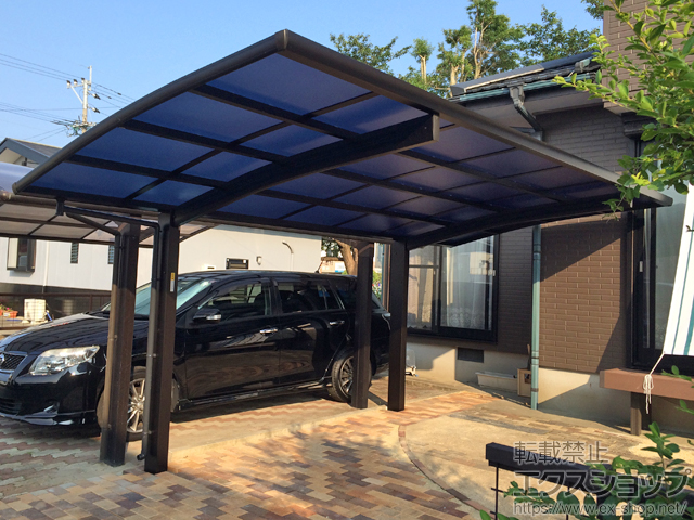 長崎県大村市ののカーポート プレシオスポート 積雪〜20cm対応 施工例