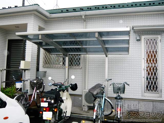 埼玉県川越市ののサイクルポート・駐輪場 レイナポートグランミニ 積雪〜20cm対応 施工例