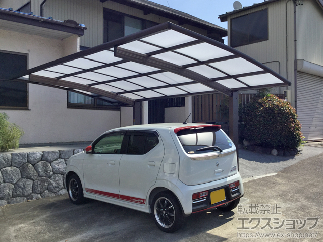 静岡県浜松市ののカーポート プレシオスポート 積雪〜20cm対応 施工例