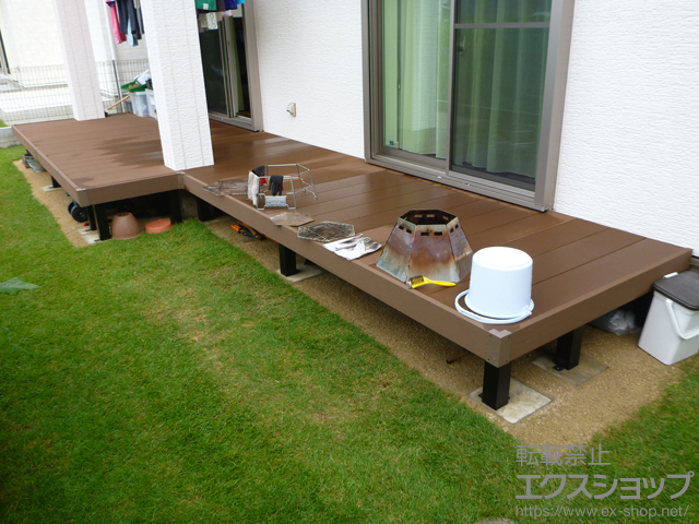 埼玉県越谷市ののウッドデッキ リウッドデッキ 200 施工例