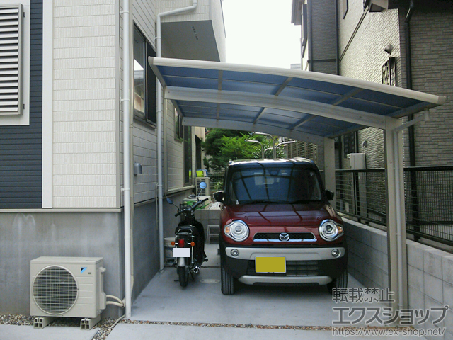 愛知県清須市ののカーポート プレシオスポート 積雪〜20cm対応 施工例