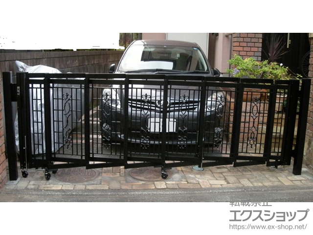 神奈川県藤沢市ののカーゲート ビビオアコー 2型 片開き VOC2-320SBK 施工例