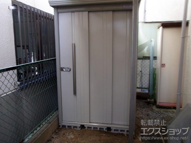 大阪府堺市のの物置・屋外倉庫 Mr.ストックマンダンディ 一般型（ND-1319Y Ｗ） 施工例