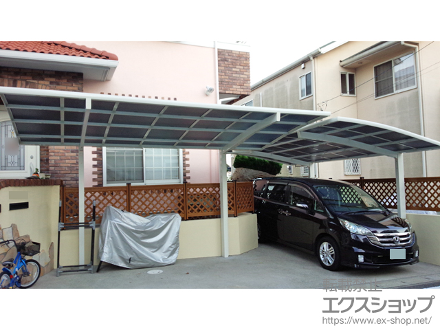 千葉県成田市ののカーポート ネスカR (ラウンドスタイル) 積雪〜20cm対応 施工例