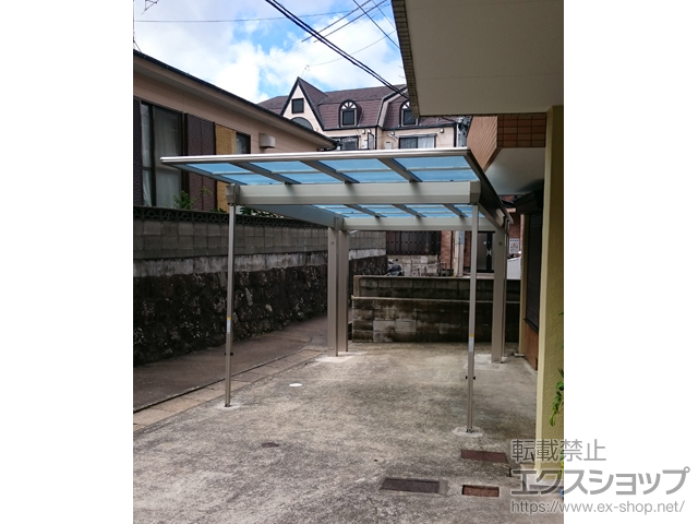 長崎県長崎市ののカーポート エフルージュEX 後方支持タイプ 積雪〜20cm対応 施工例