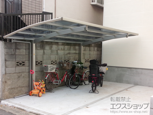 東京都小平市ののカーポート プレシオスポート 積雪〜20cm対応＋着脱式補助柱 施工例