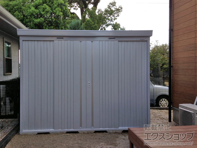 福岡県糟屋郡粕屋町のの物置・屋外倉庫 ネクスタ 一般型(NXN-65H)＋別売棚Cセット 施工例