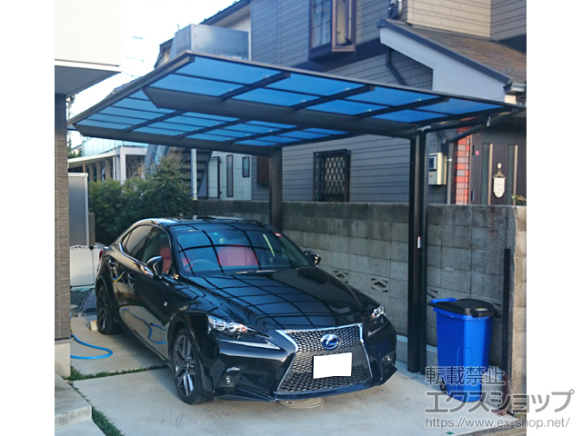 東京都杉並区ののカーポート ネスカF (フラットスタイル) 積雪〜20cm対応 施工例