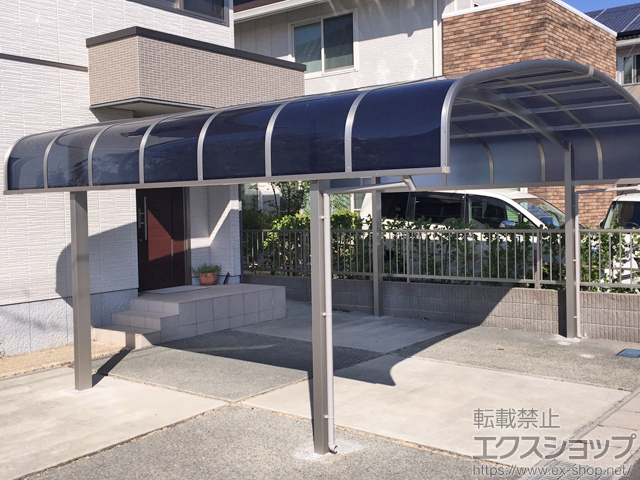 山口県下関市ののカーポート レイナキャップツインポートグラン 積雪〜20cm対応 施工例