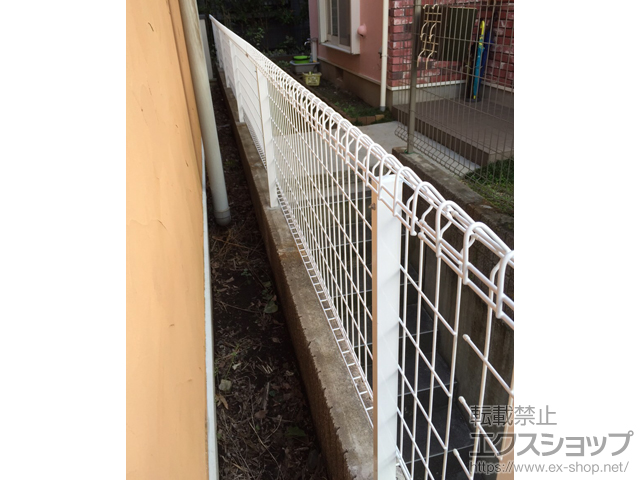 東京都町田市ののフェンス・柵 メッシュフェンス G10-R 自由柱 施工例