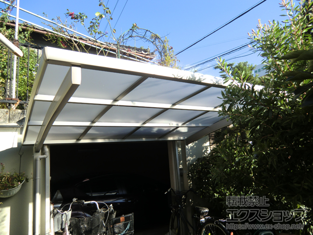 大阪府岸和田市ののサイクルポート・駐輪場 プレシオスポート ミニ 積雪〜20cm対応 施工例