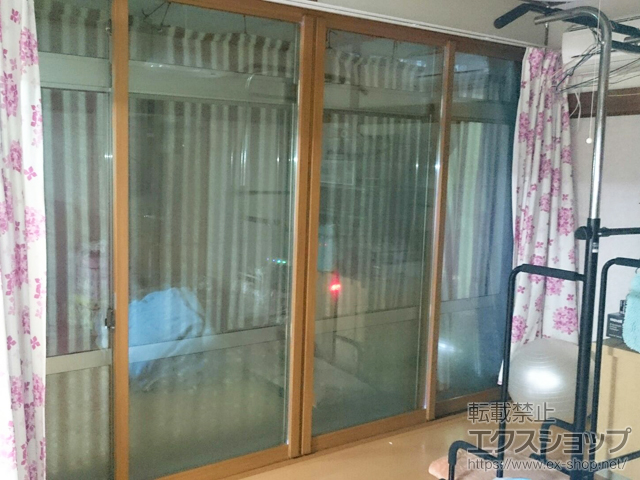 鹿児島県鹿児島市のの二重窓（内窓） インプラス ダストバリア仕様 引違い窓 4枚建 施工例