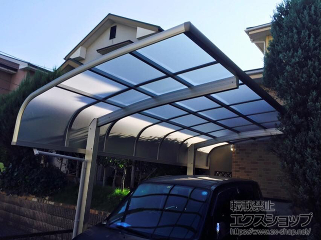 福岡県福岡市ののカーポート プレシオスポート アルファ 積雪〜20cm対応 施工例