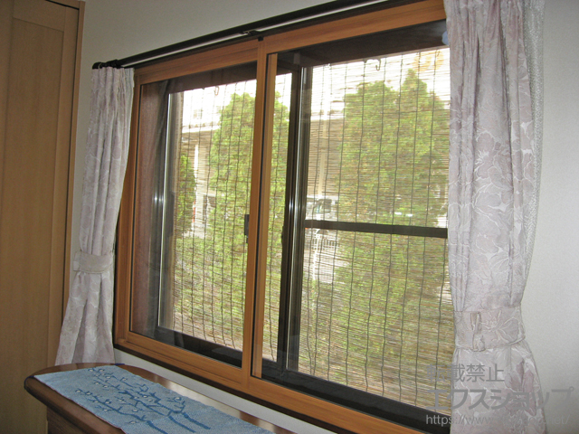 岐阜県瑞穂市のの二重窓（内窓） インプラス ダストバリア仕様 引違い窓 2枚建 施工例